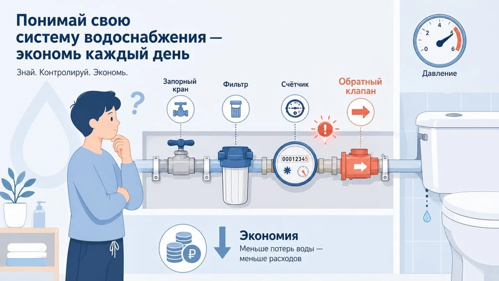 Счётчик воды мотает сам по себе: причины и способы это исправить