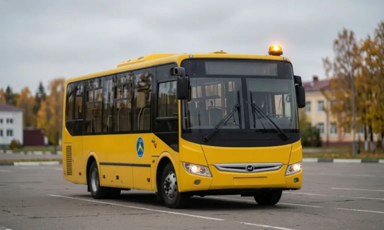 В школе №1 Семикаракорска получили новый школьный автобус