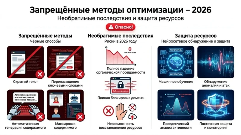 Риски использования запрещенных методов поисковой оптимизации