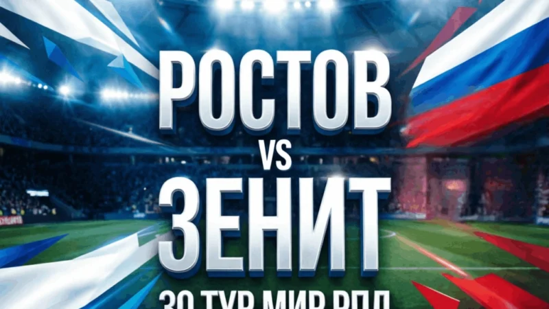 Ростов — Зенит 17 мая 2026: судьба чемпионского титула решится в Ростове-на-Дону